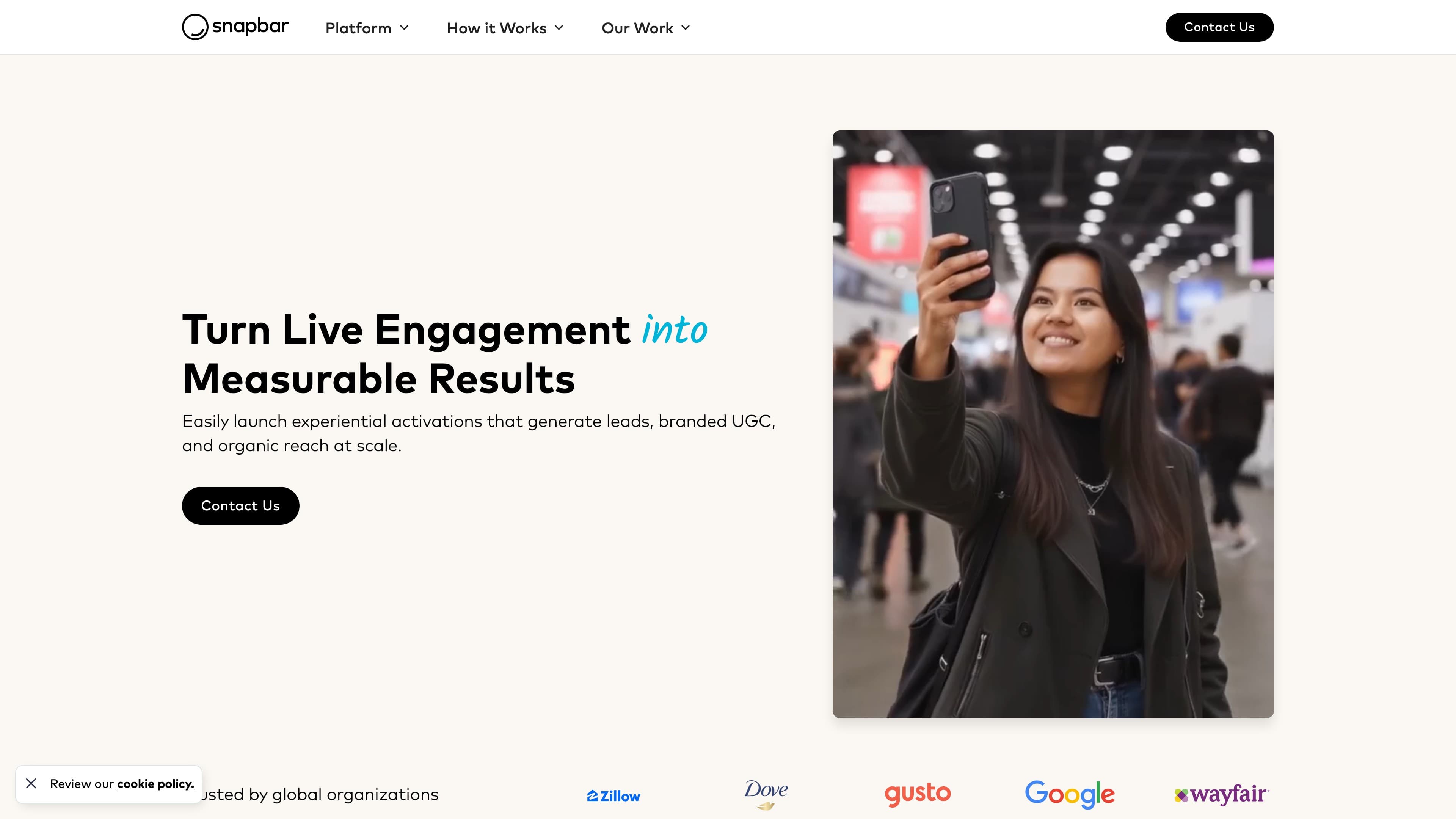 Snapbar headshot example